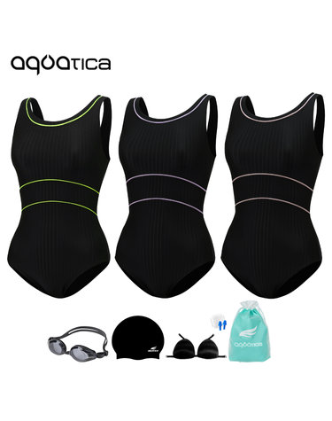 아쿠아티카 여성 실내수영복 AQA1379 일반용수경6종세트 AQA1379 일반용수경6종세트