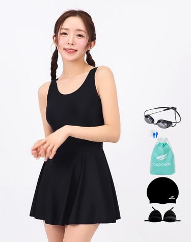 아쿠아티카 여성 실내수영복 AQA1404 선수용수경6종세트 AQA1404 선수용
