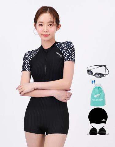 아쿠아티카 여성 실내수영복 AQA27243 선수용수경6종세트 AQA27243