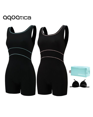 아쿠아티카 여성 2부 실내수영복 AQA29450 파우치3종세트 AQA29450 파우치3종세트