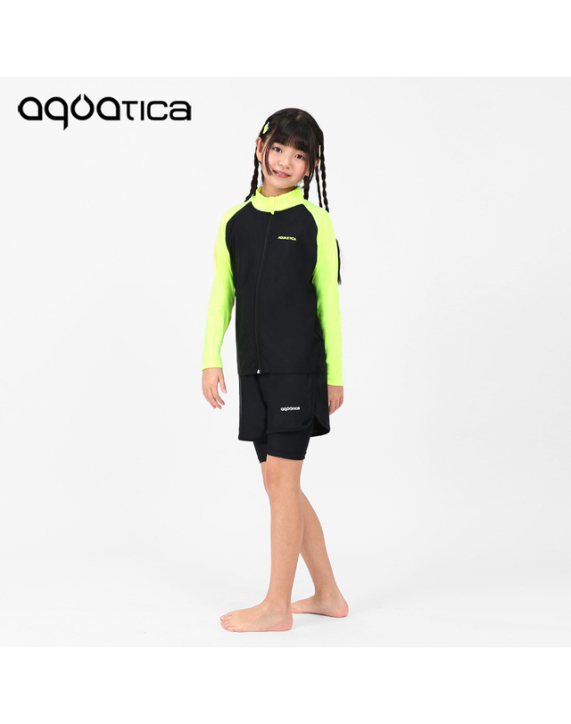아쿠아티카 아쿠아티카 아동 래쉬가드 AQAJJ451+AQA420 반바지3부워터레깅스 스판수모3종세트 AQAJJ451+AQA420단품 착용컷