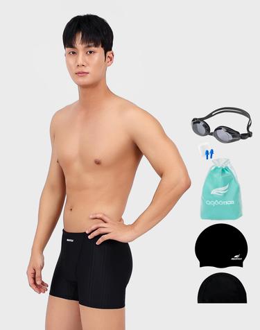 아쿠아티카 남성 실내수영복 BAF05 일반용수경6종세트 