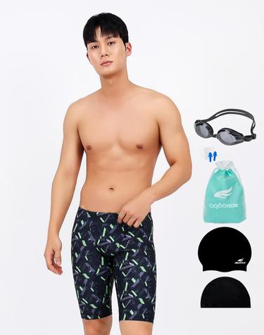 아쿠아티카 남성 실내수영복 BH09 일반용수경6종세트 