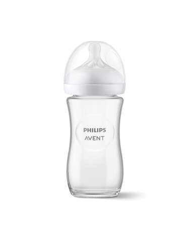 필립스 아벤트 아기편한 유리 젖병 240ml 1P (1m+ 젖꼭지 포함) SCY933/01