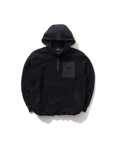 [OFFROAD] 나일론 모크넥ZIP 스웻티 (블랙)_5I75404