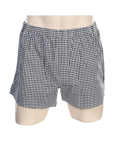 [갤러리아] [barbara]순면 체크나염 남성트렁크 AMT4995T NAVY