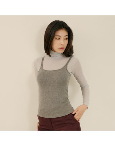 히트터치 스퀘어넥 기모 브라탑
