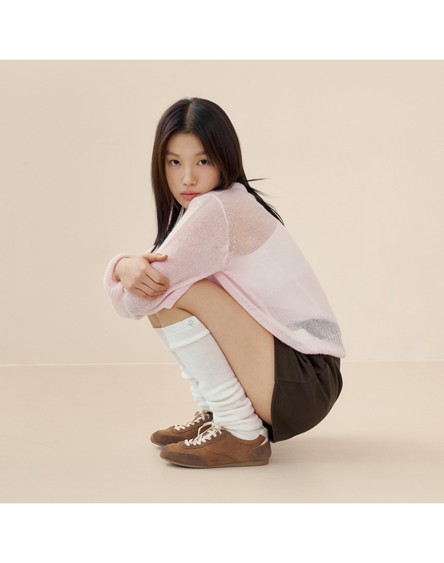 마른파이브 넉넉 루즈 레그워머 삭스 양말 착용컷