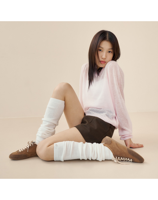 마른파이브 넉넉 루즈 레그워머 삭스 양말 착용컷