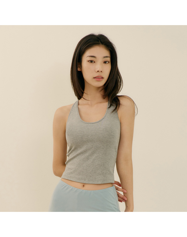 마른파이브 히트터치 홀터넥 기모 브라탑 착용컷