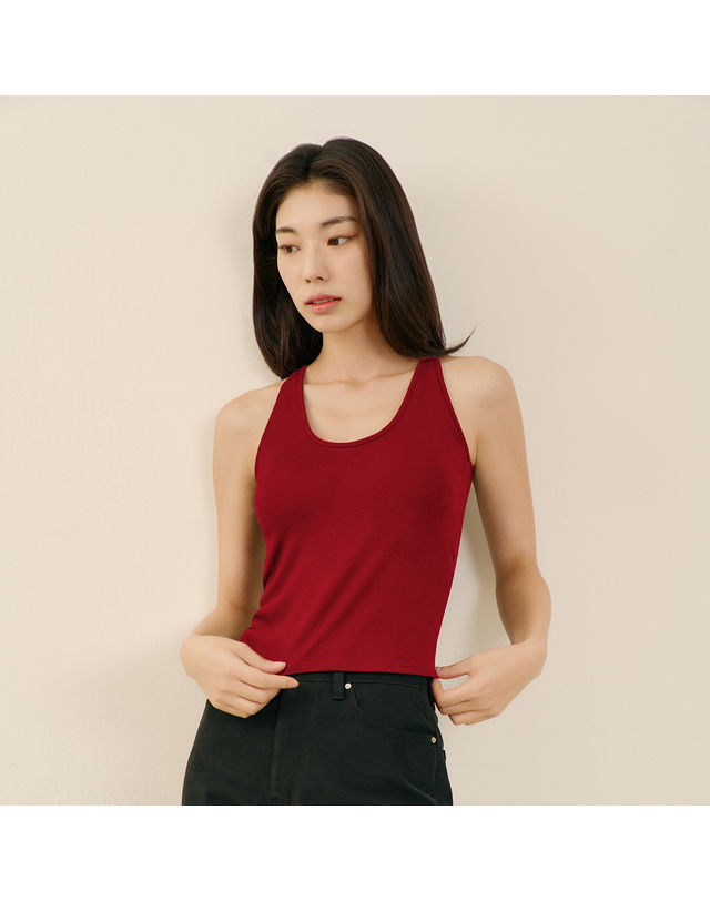 마른파이브 히트터치 홀터넥 기모 브라탑 착용컷