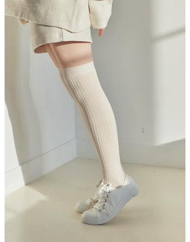넉넉 소프트 웜 골지 오버 니삭스
