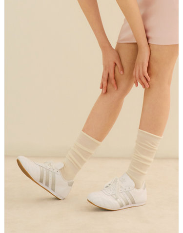 넉넉 롤업 루즈 니삭스 양말