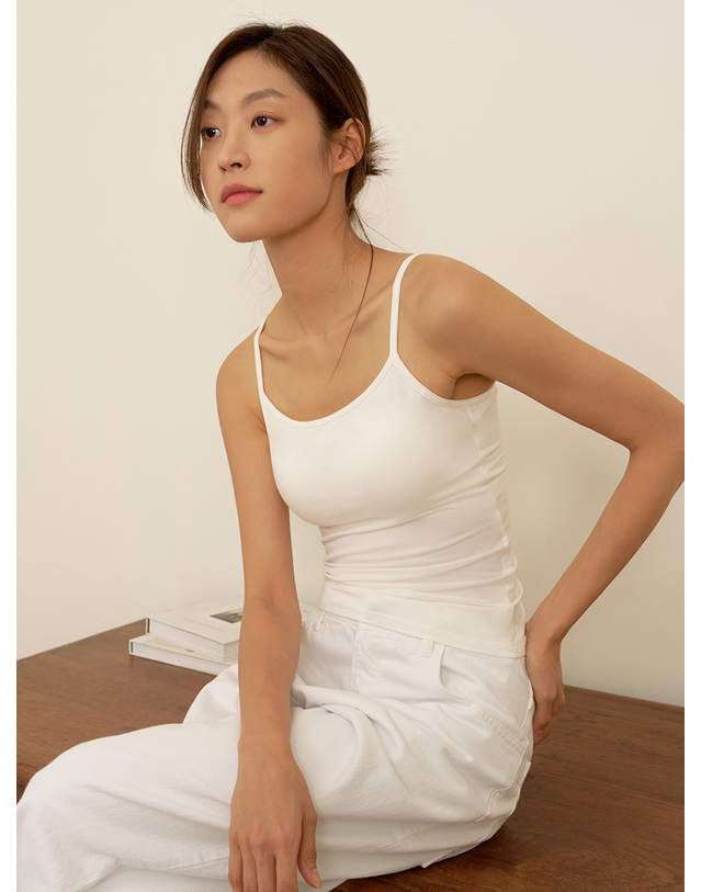 마른파이브 캡내장 모달 브라캡 나시탑 착용컷