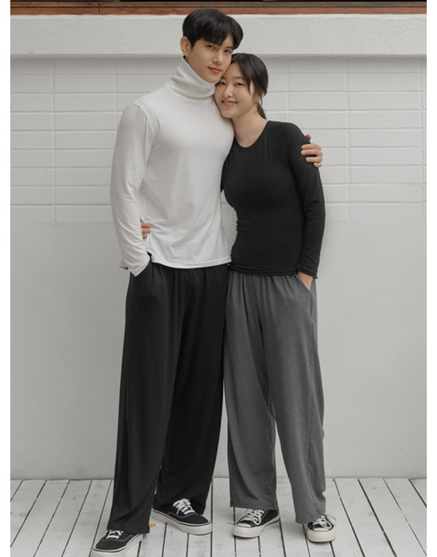 마른파이브 히트터치 홈웨어 커플 파자마 팬츠 착용컷