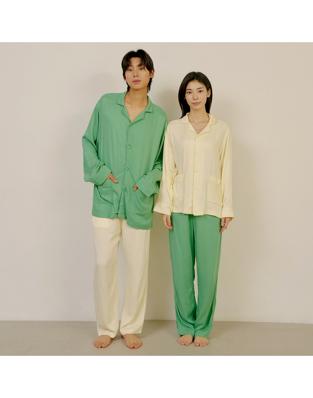 마른파이브 스너글리 모달 파자마 믹스 앤 매치 착용컷