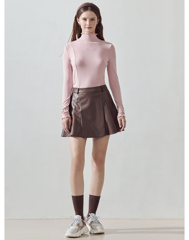 로드로아르 소프트 모크넥 티셔츠 PINK 착용컷