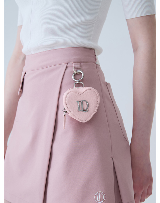 로드로아르 하트 볼 파우치 PINK 착용컷