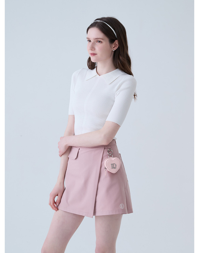 로드로아르 하트 볼 파우치 PINK 착용컷