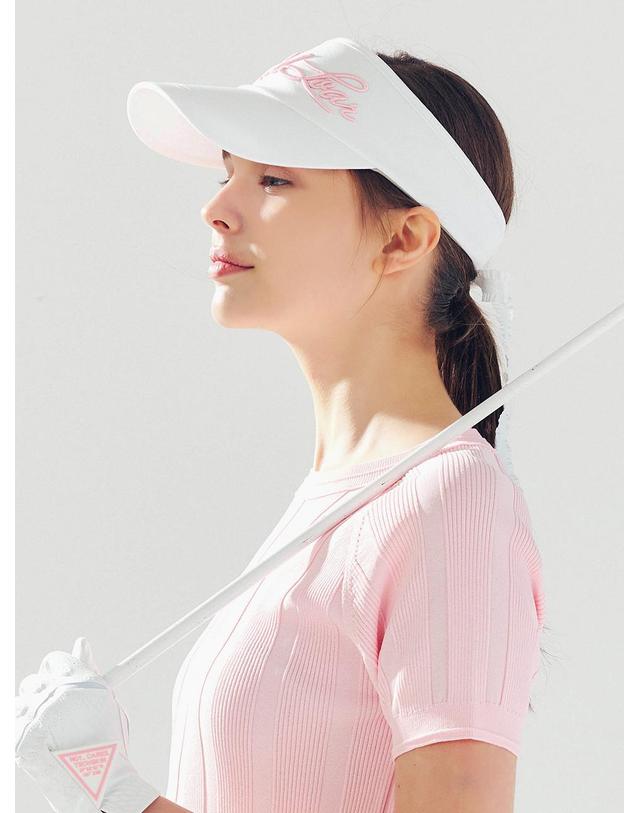 로드로아르 프릴 썬바이저 WHITE 착용컷