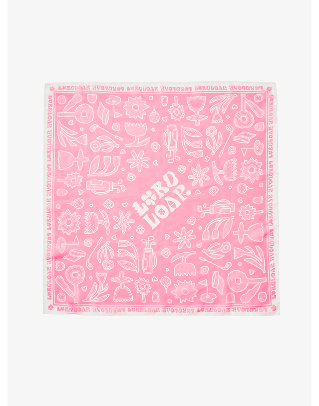 로드로아르 에어리 반다나 스카프 PINK 착용컷