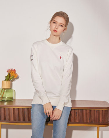 [USPA] 여성 긴팔 코튼 맨투맨