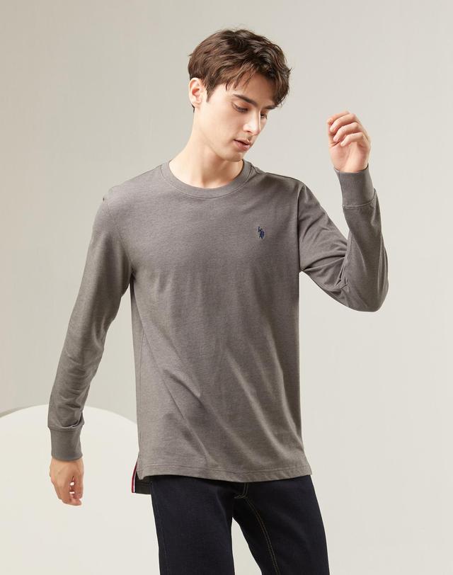 유에스폴로어신 [USPA] 남성 긴팔 라운드티셔츠 착용컷