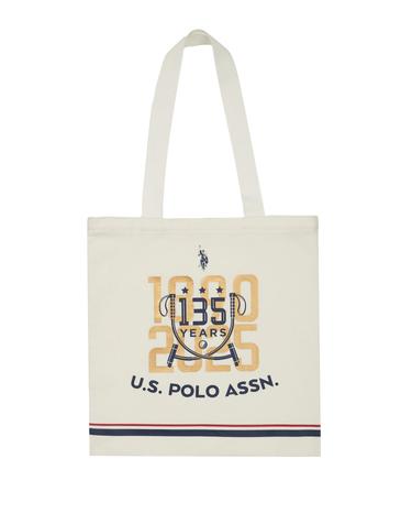 베이지 135주년 켄버스 에코백