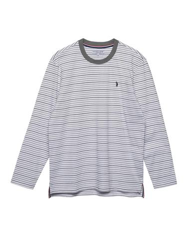[USPA] MP26-T1 남성 긴팔 코튼 라운드 티셔츠 베이직