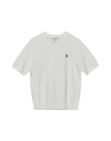 [USPA] WP26-KT21 여성 반팔 린넨 블렌디드 니트