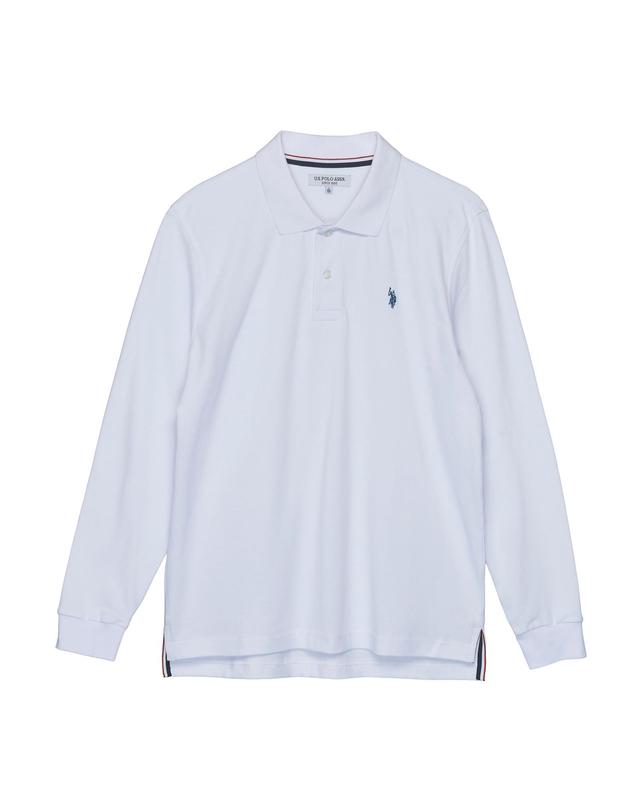유에스폴로어신 [USPA] MP26-TS1 남성 면혼방 긴팔 폴로티셔츠 착용컷