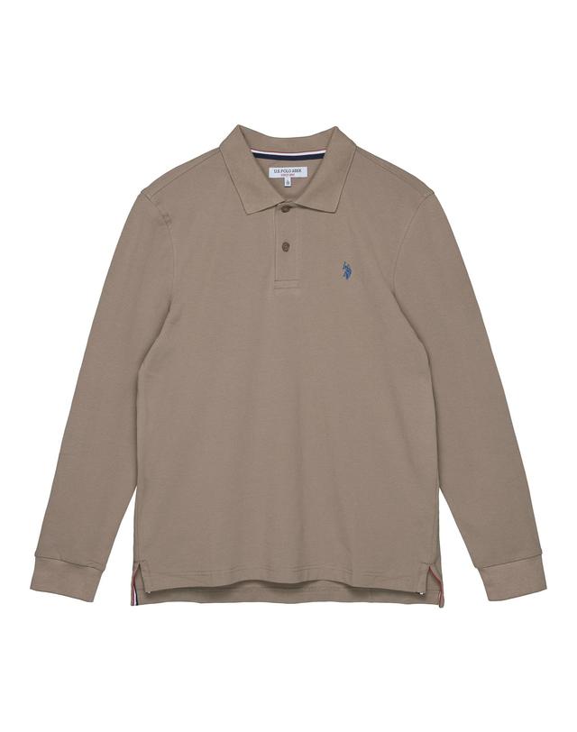 유에스폴로어신 [USPA] MP26-TS1 남성 면혼방 긴팔 폴로티셔츠 착용컷