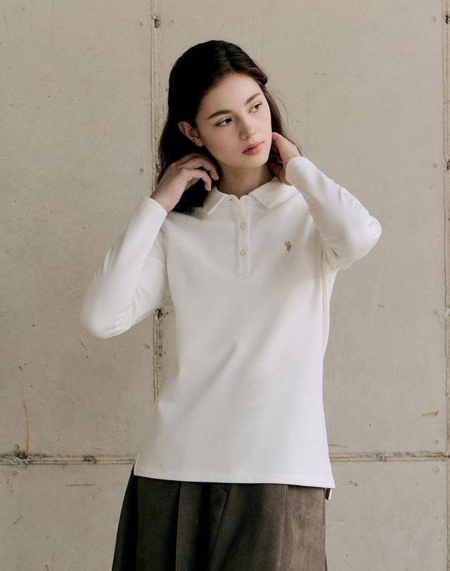 유에스폴로어신 [USPA] 여성 기모 폴로티셔츠 WP25TS4 착용컷