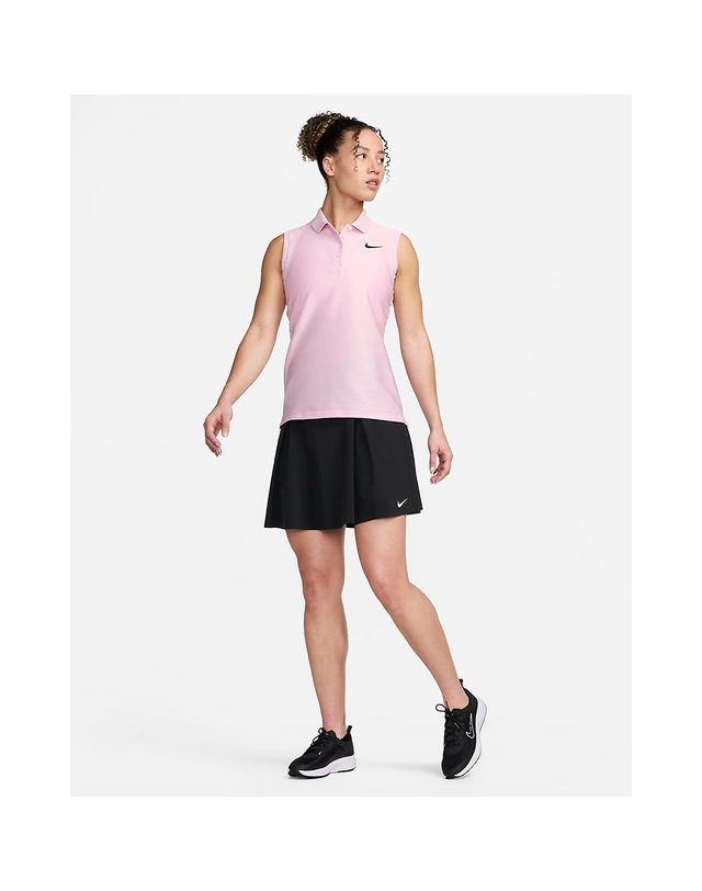 나이키 나이키 여성 드라이핏 빅토리 민소매 골프 폴로 핑크 FD6708-663 착용컷