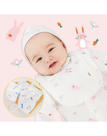 [맘스네이처] 오가닉 신생아 출산선물세트 4종