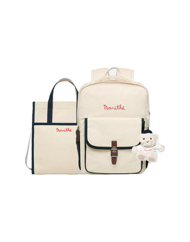 마리떼 키즈 ENFANT OXFORD BACKPACK ivory