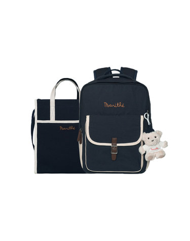마리떼 키즈 ENFANT OXFORD BACKPACK navy