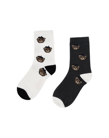 마리떼 키즈 ENFANT BEAR LONG SOCKS 2PACK multi