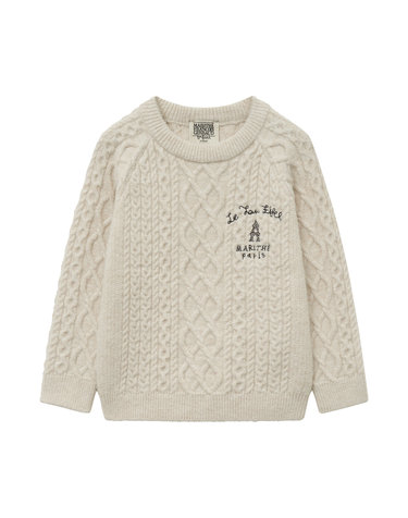 마리떼 키즈 ENFANT CABLE KNIT ivory
