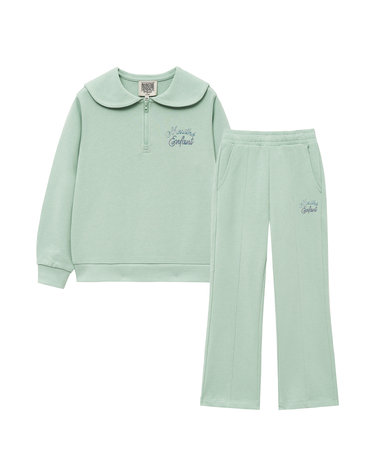 마리떼 키즈 ENFANT W SAILOR COLLAR SWEAT SET-UP mint