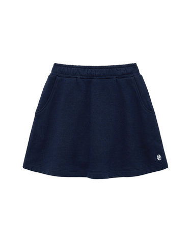 마리떼 키즈 ENFANT W CIRCLE LOGO SWEAT SKIRT navy