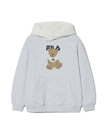 마리떼 키즈 MFG X FILA KIDS DOODLE BEAR HOODIE light heather gray
