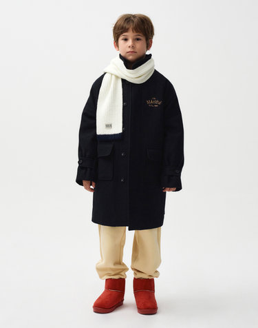 마리떼 키즈 ENFANT WOOL COAT navy