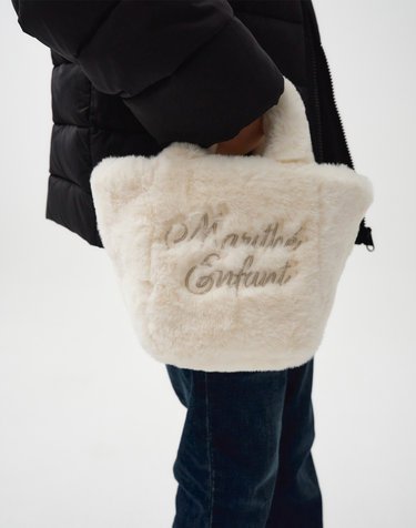 마리떼 키즈 ENFANT FUR SMALL BAG ivory