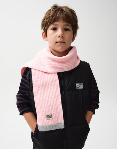 마리떼 키즈 ENFANT CLASSIC LOGO MUFFLER pink