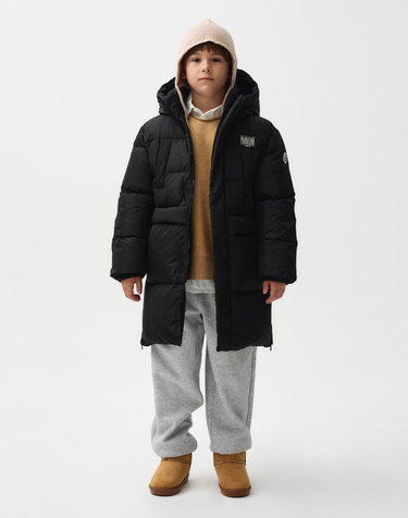 마리떼 키즈 ENFANT LONG DUCK DOWN PUFFER black
