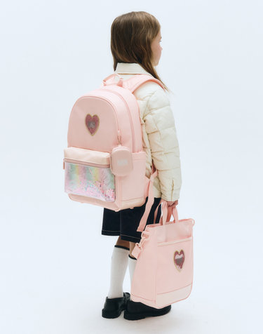 [3종 세트] 마리떼 키즈 KIDS SPANGLE BACKPACK light pink