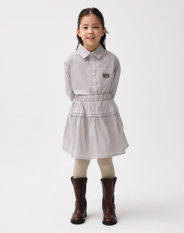 마리떼 키즈 KIDS W COTTON SKIRT beige