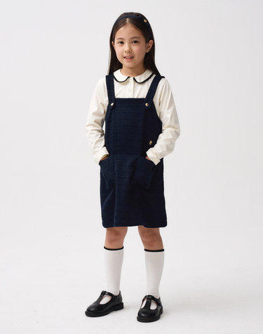 마리떼 키즈 KIDS W SLEEVELESS ONEPIECE navy