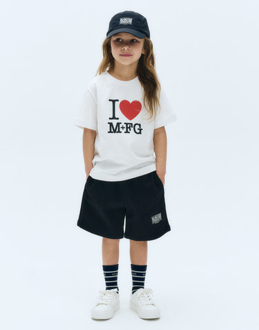 마리떼 키즈 KIDS CLASSIC LOGO SWEAT SHORTS black